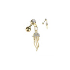 Piercing Oreille ORPHA en Acier et Zirconium