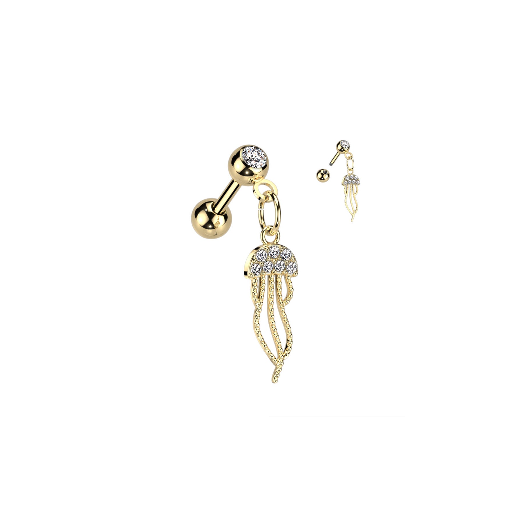 Piercing Oreille ORPHA en Acier et Zirconium