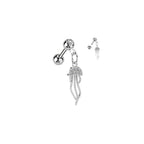Piercing Oreille ORPHA en Acier et Zirconium