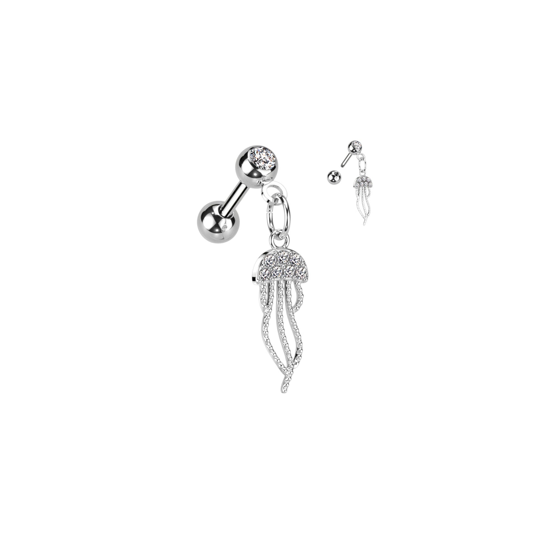 Piercing Oreille ORPHA en Acier et Zirconium