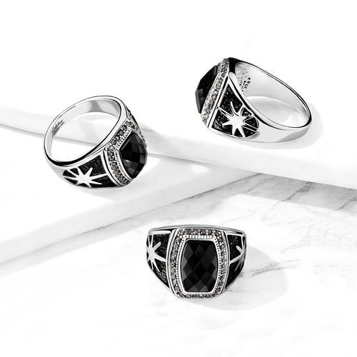 Bague Chevalière OCTAVE en Acier