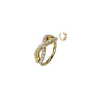 Piercing Nez / Oreille PRISCA en Acier et Zirconium