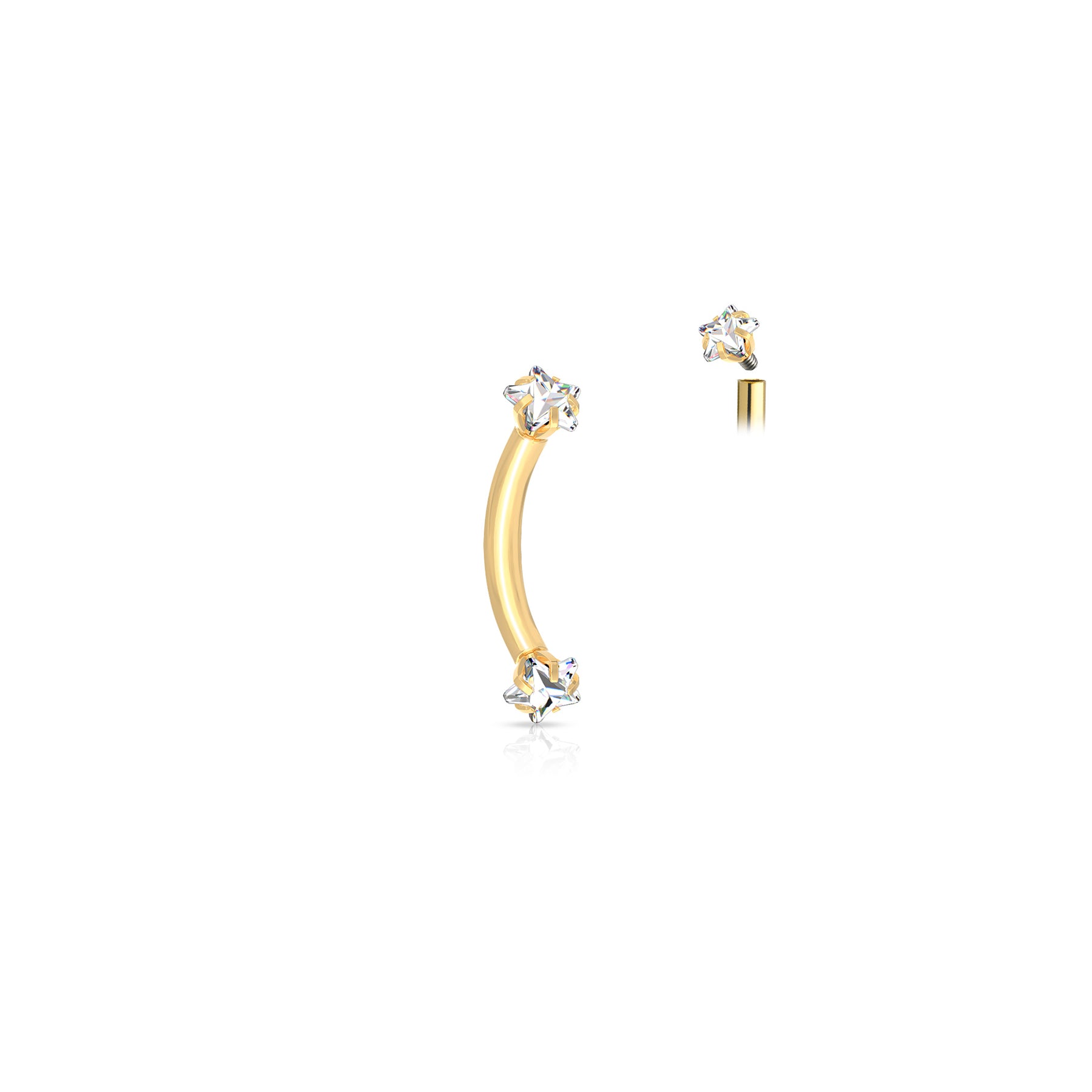 Piercing Barbell REANA en Acier et Zirconium
