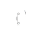 Piercing Barbell REANA en Acier et Zirconium