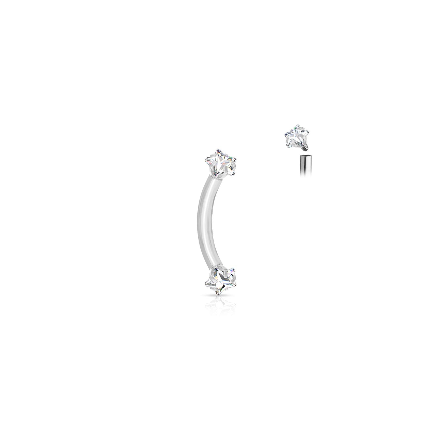 Piercing Barbell REANA en Acier et Zirconium