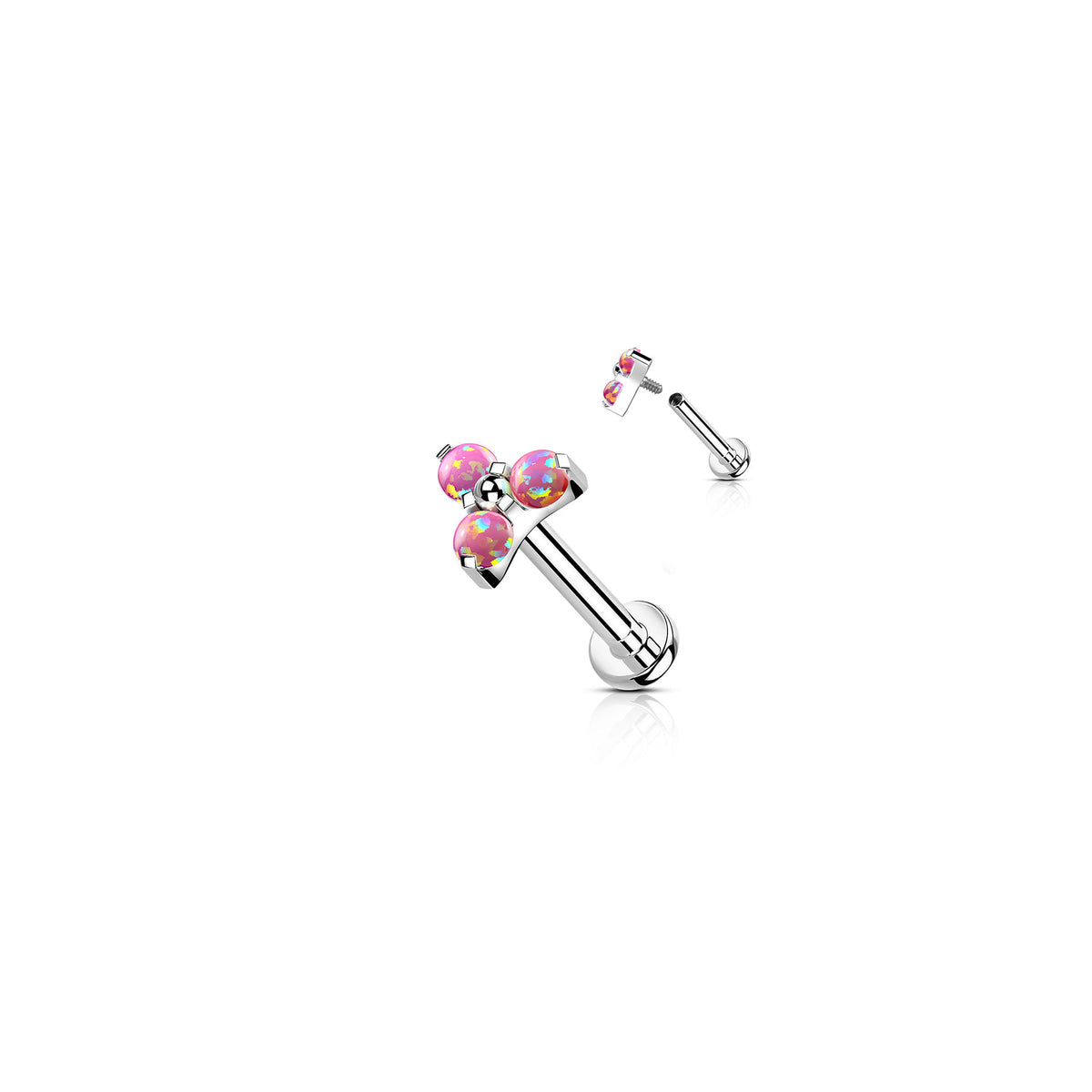 Piercing Labret REGINA en Titane et Opale