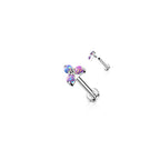 Piercing Labret REGINA en Titane et Opale