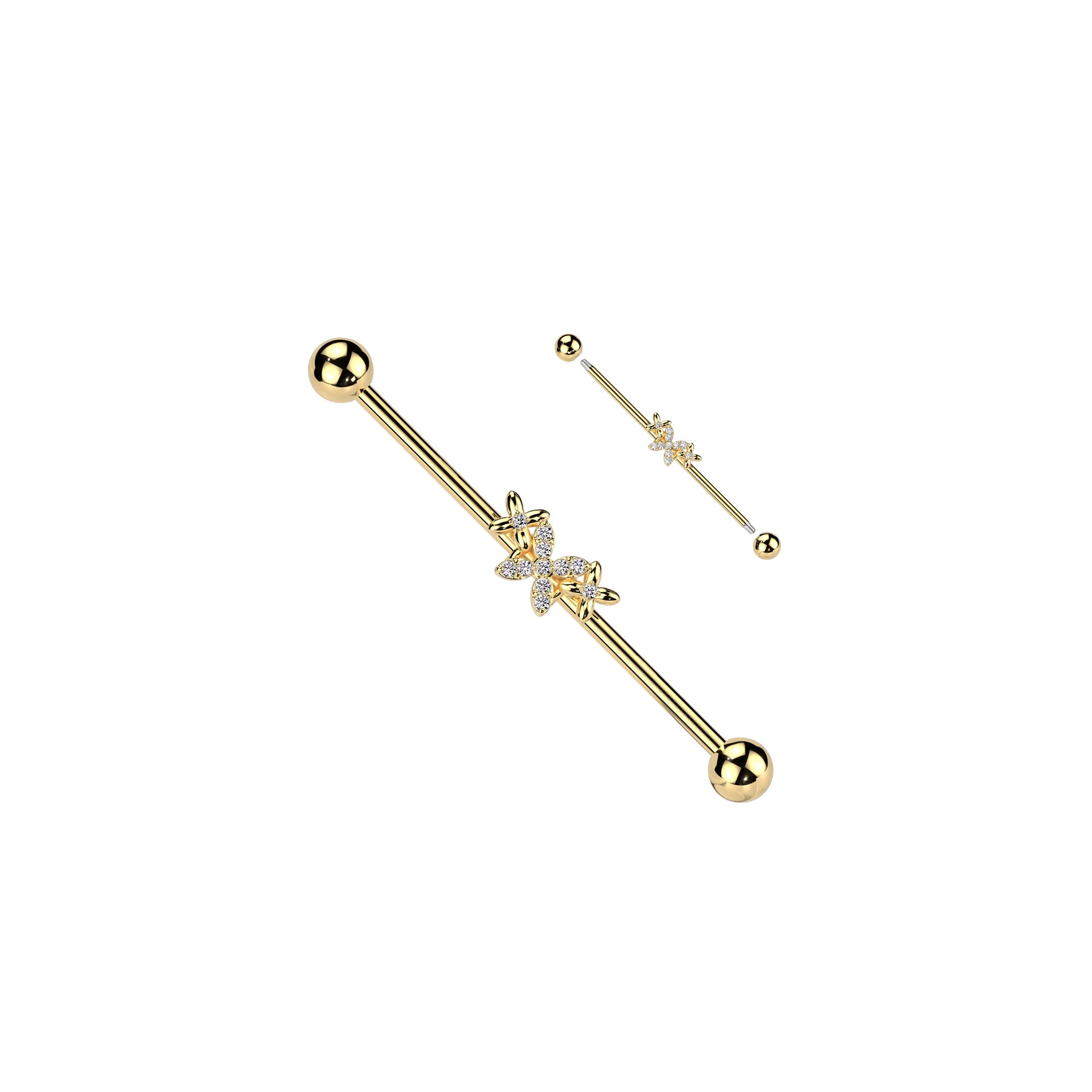 Piercing Industriel REVEA en Acier, Perle et Zirconium