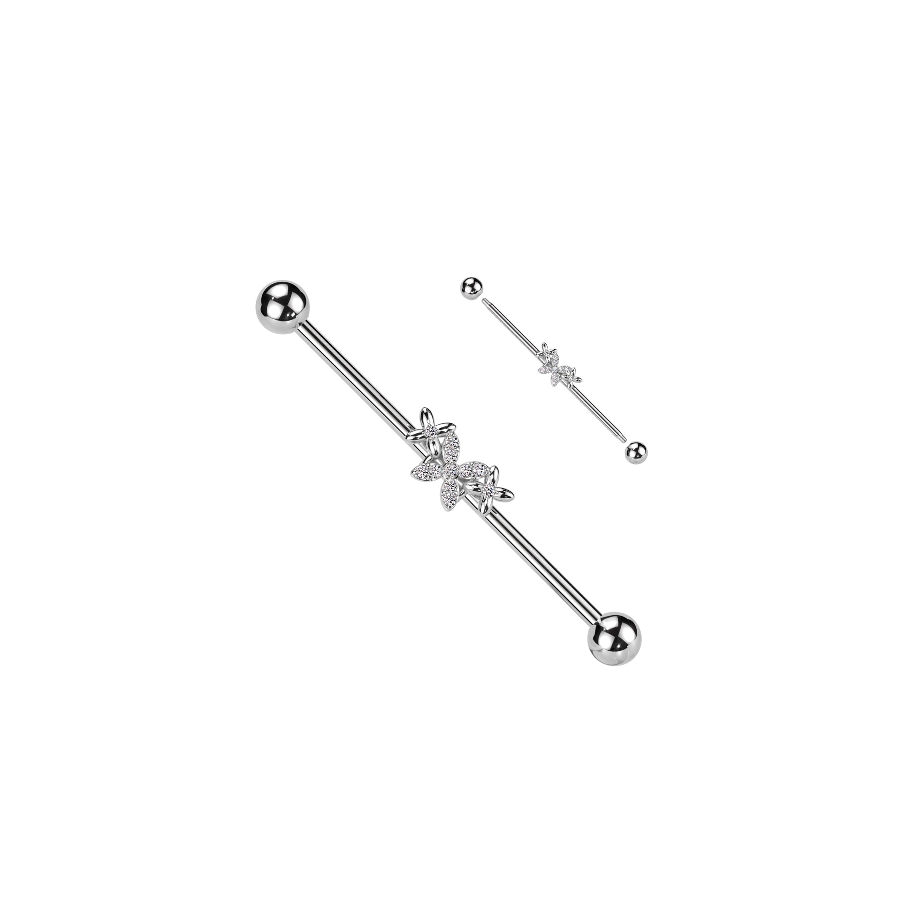 Piercing Industriel REVEA en Acier, Perle et Zirconium