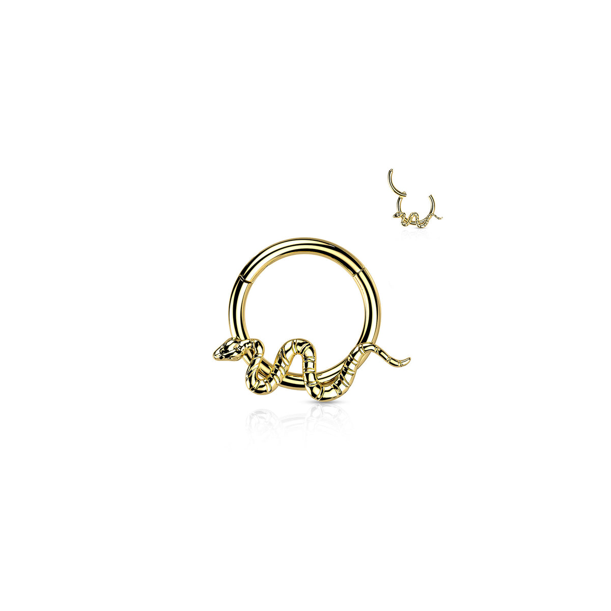 Piercing Oreille / Nez RIFKA en Titane avec Serpent