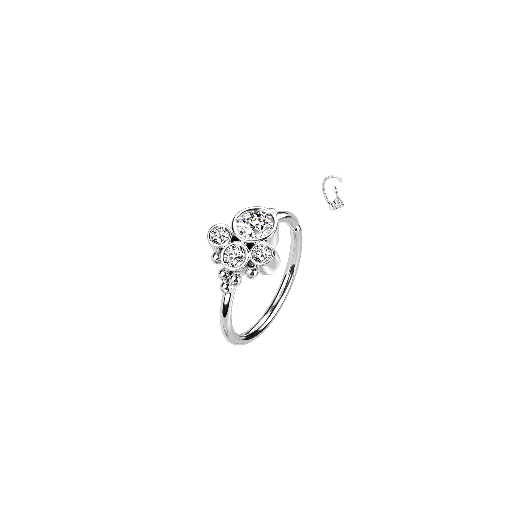 Piercing Nez / Oreille RIYA en Plaqué Or ou Platine