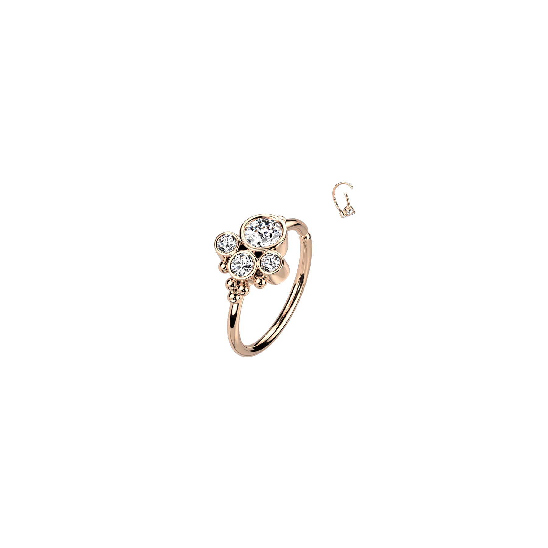 Piercing Nez / Oreille RIYA en Plaqué Or ou Platine