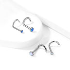 Piercing Nez ROMINA en Titane et Opale