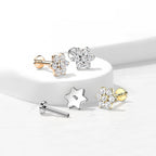 Piercing Labret ROSA en Titane et Zirconium