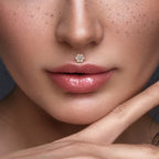Piercing Labret ROSA en Titane et Zirconium