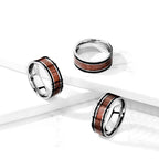 Bague RAOUL en Acier et Bois