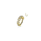 Piercing Oreille SABRINA en Acier et Oxydes de Zirconium