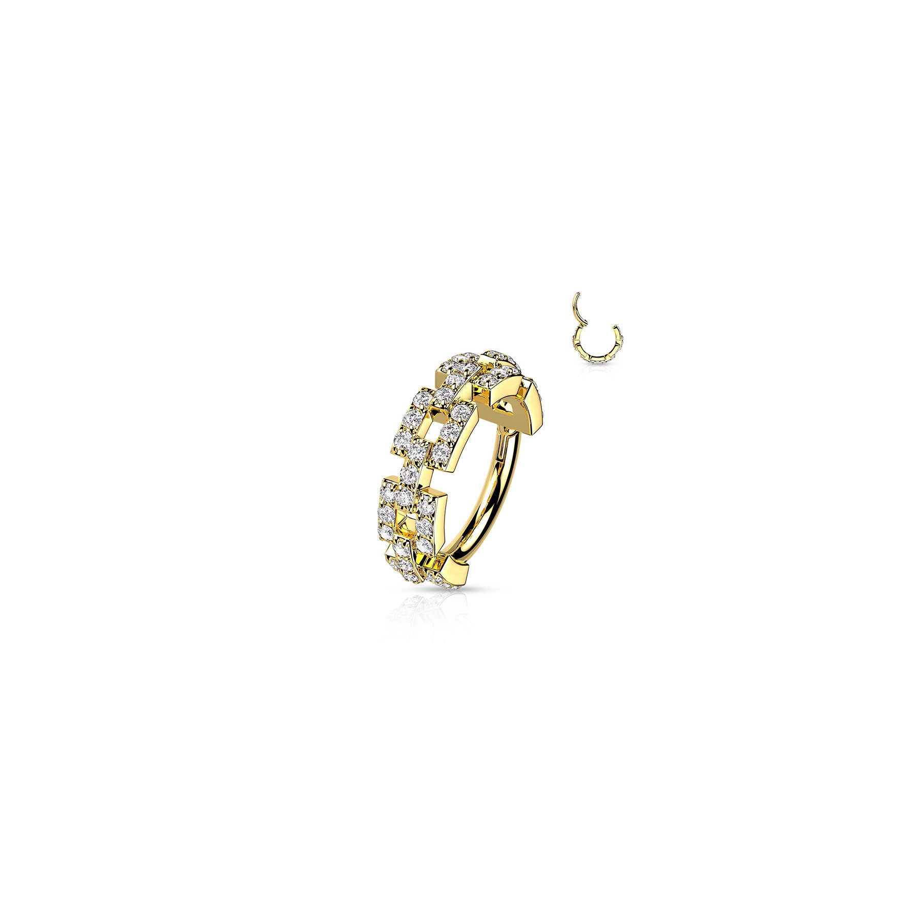 Piercing Oreille SABRINA en Acier et Oxydes de Zirconium