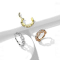 Piercing Oreille SABRINA en Acier et Oxydes de Zirconium