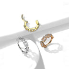 Piercing Oreille SABRINA en Acier et Oxydes de Zirconium