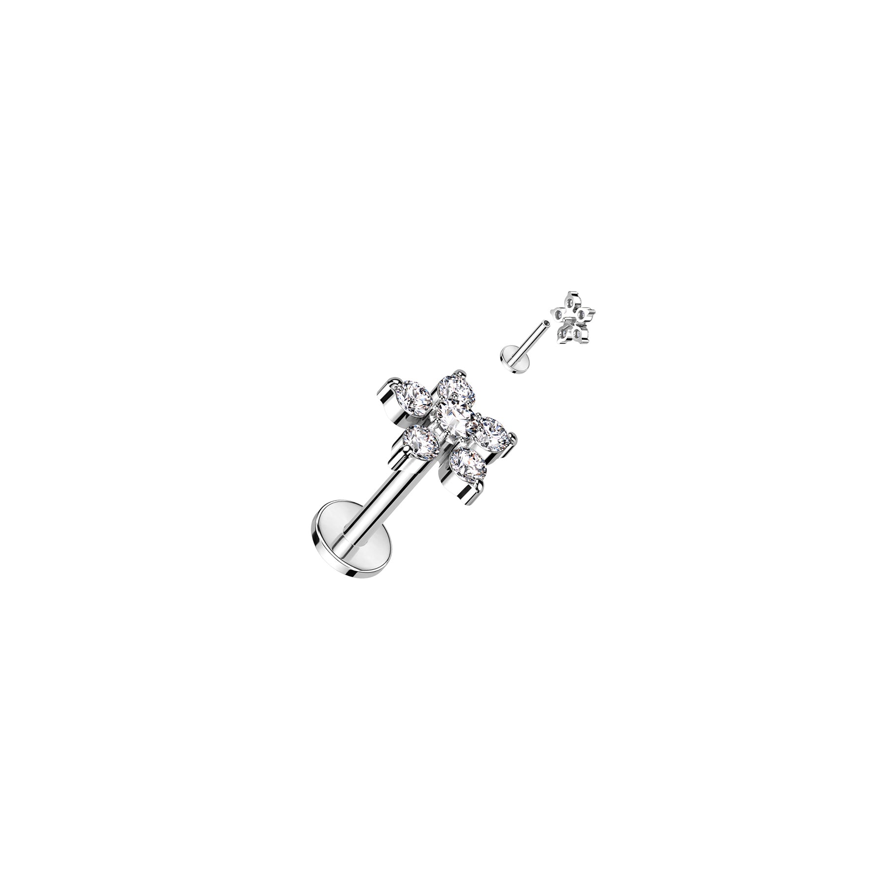 Piercing Labret Monroe SAMANTHA en Acier et Zirconium