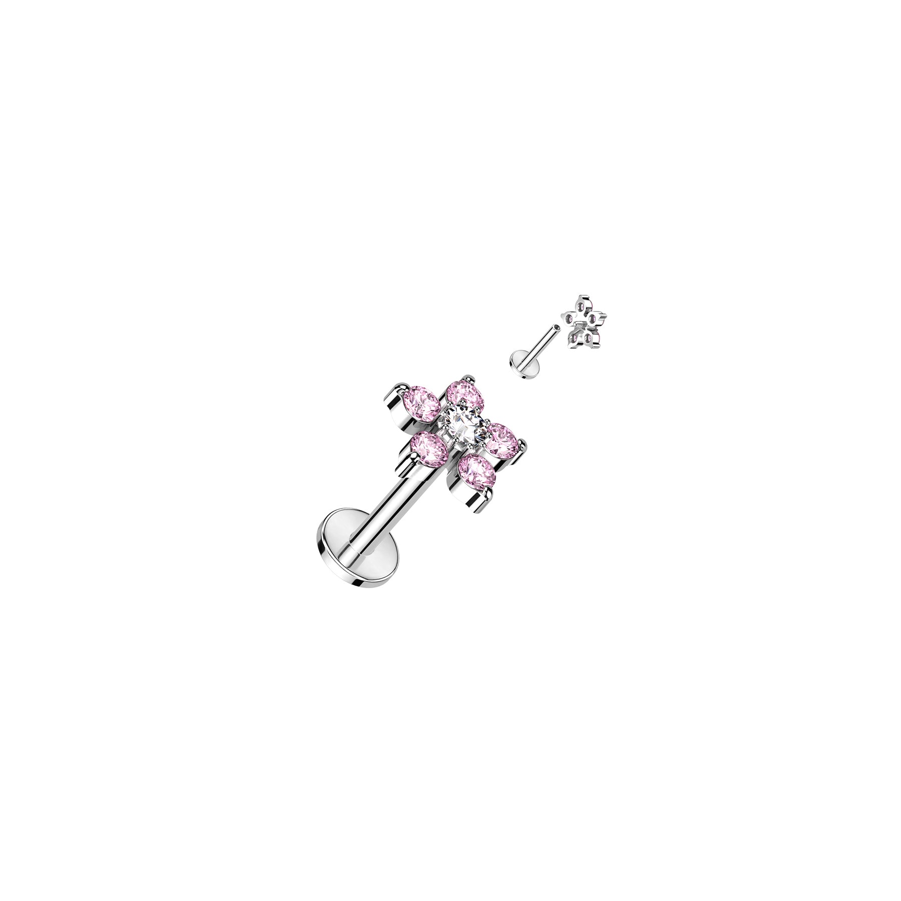 Piercing Labret Monroe SAMANTHA en Acier et Zirconium
