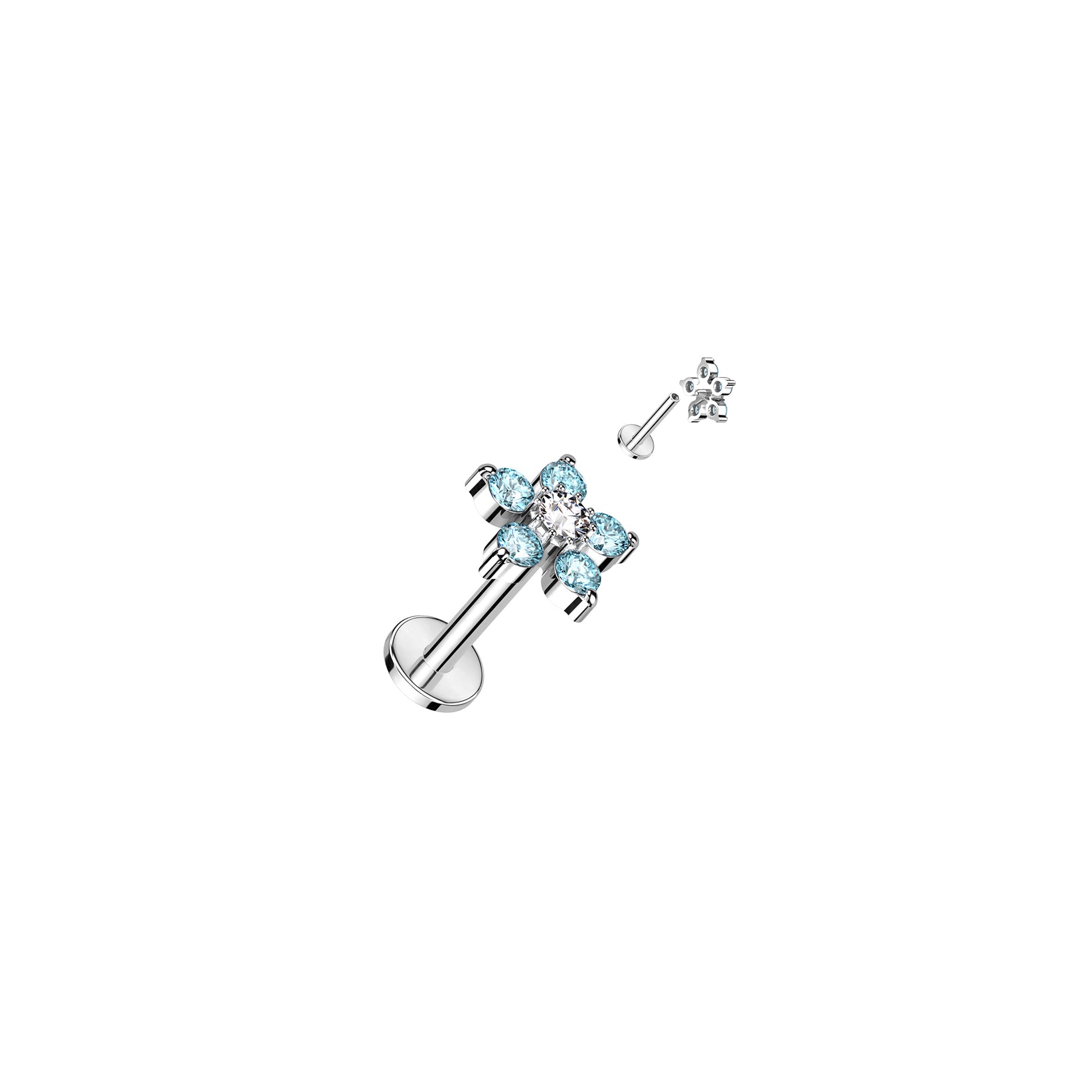 Piercing Labret Monroe SAMANTHA en Acier et Zirconium