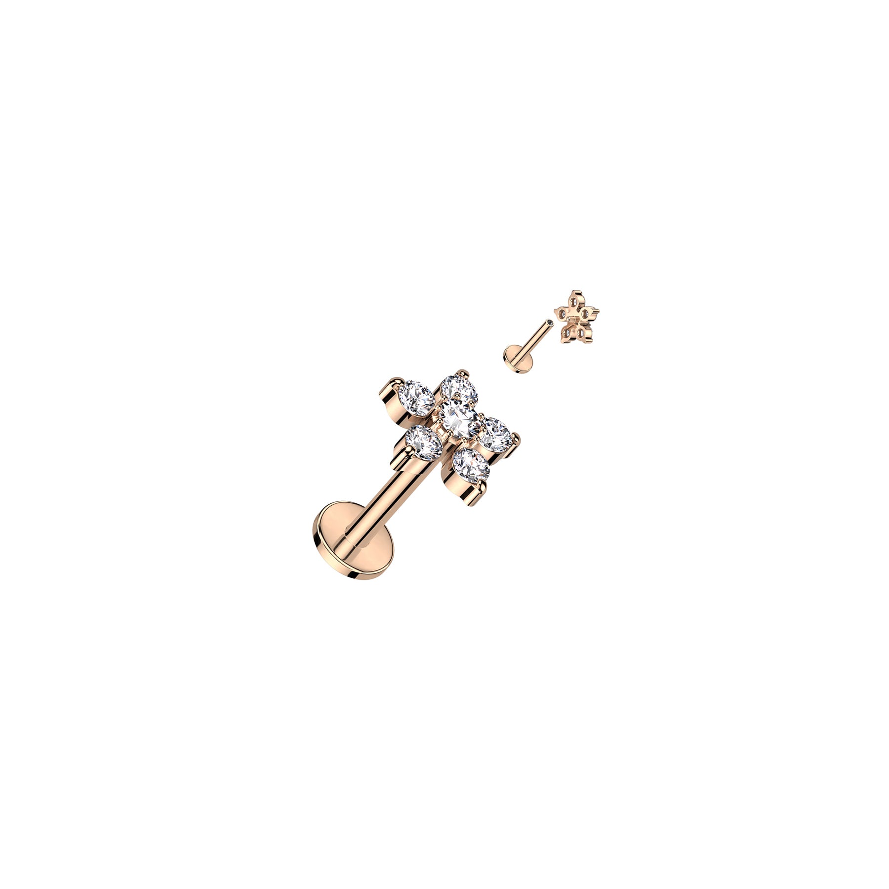 Piercing Labret Monroe SAMANTHA en Acier et Zirconium