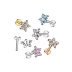 Piercing Labret Monroe SAMANTHA en Acier et Zirconium