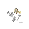 Piercing Labret SARITA en Acier et Zirconium