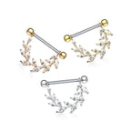 Piercing Téton SEANA en Acier et Zirconium