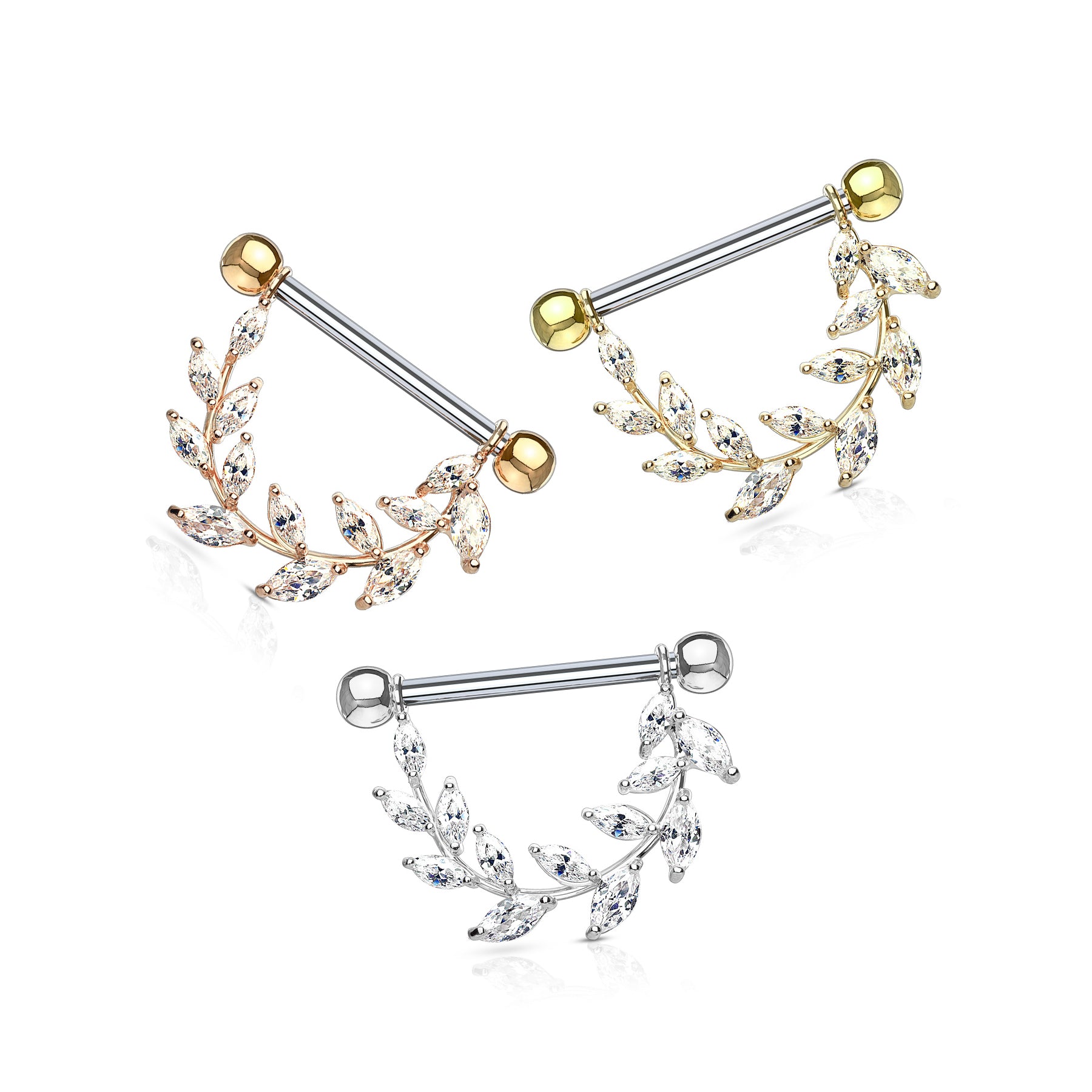Piercing Téton SEANA en Acier et Zirconium