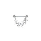 Piercing Téton SEANA en Acier et Zirconium