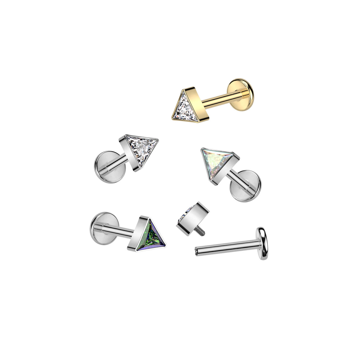 Piercing Labret SEYA en Titane et Zirconium