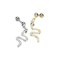 Piercing Oreille SHANDA en Acier et Zirconium