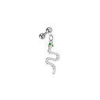 Piercing Oreille SHANDA en Acier et Zirconium