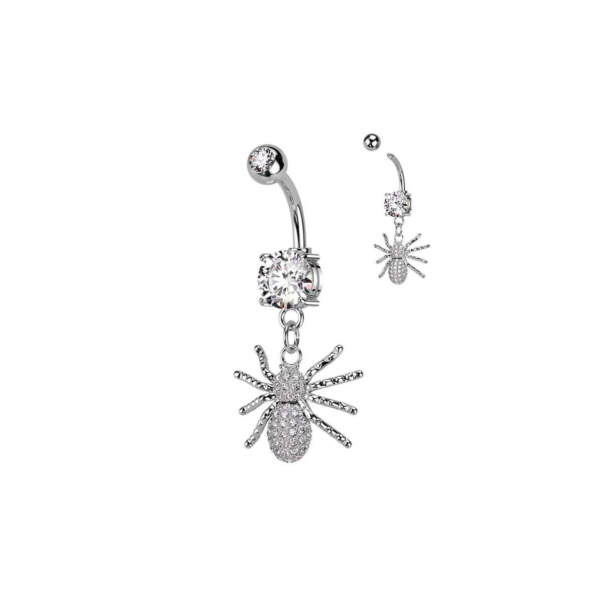 Piercing Nombril SHIRA en Acier et Zirconium