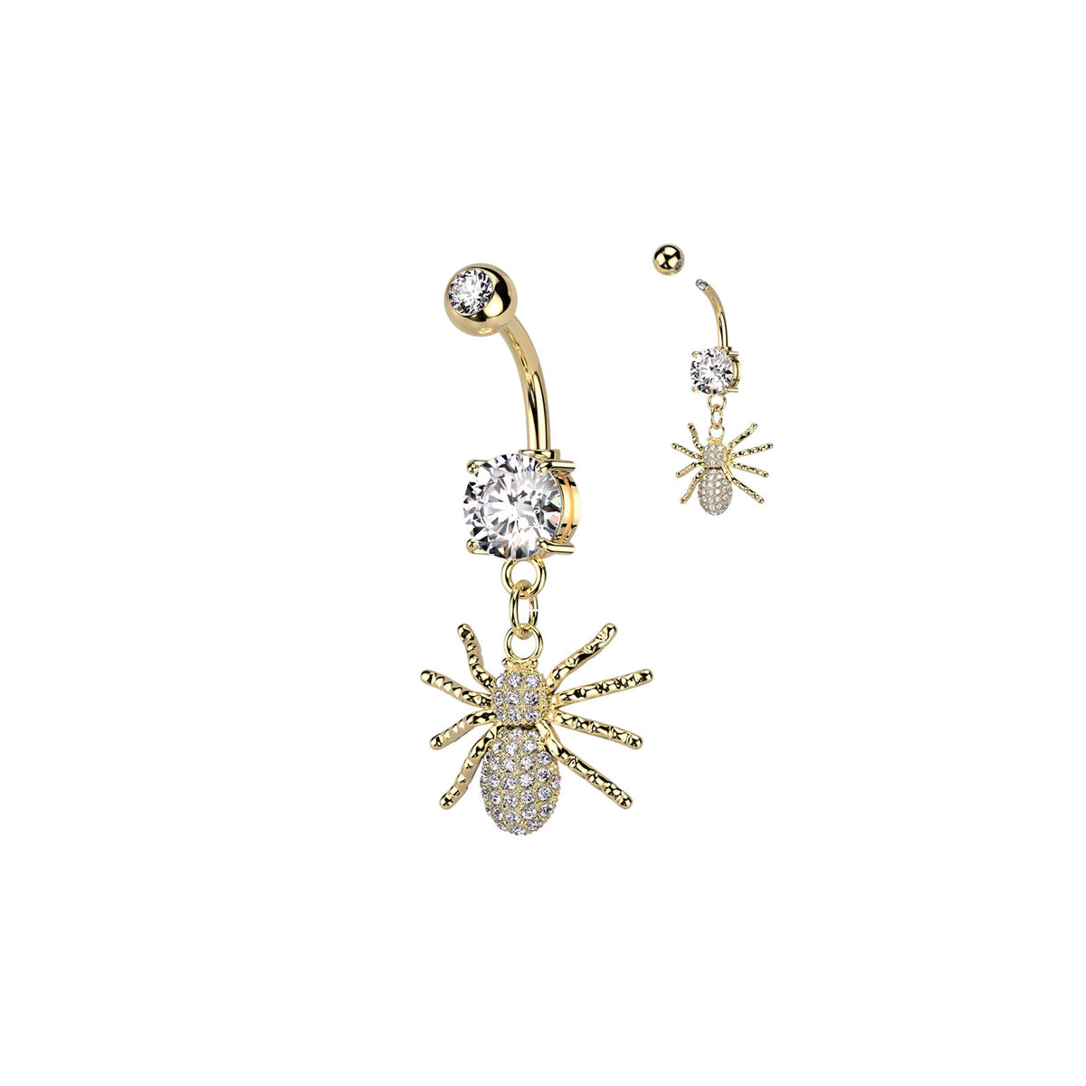 Piercing Nombril SHIRA en Acier et Zirconium