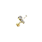 Piercing Labret SIENA en Titane et Zirconium