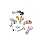 Piercing Labret SIENA en Titane et Zirconium