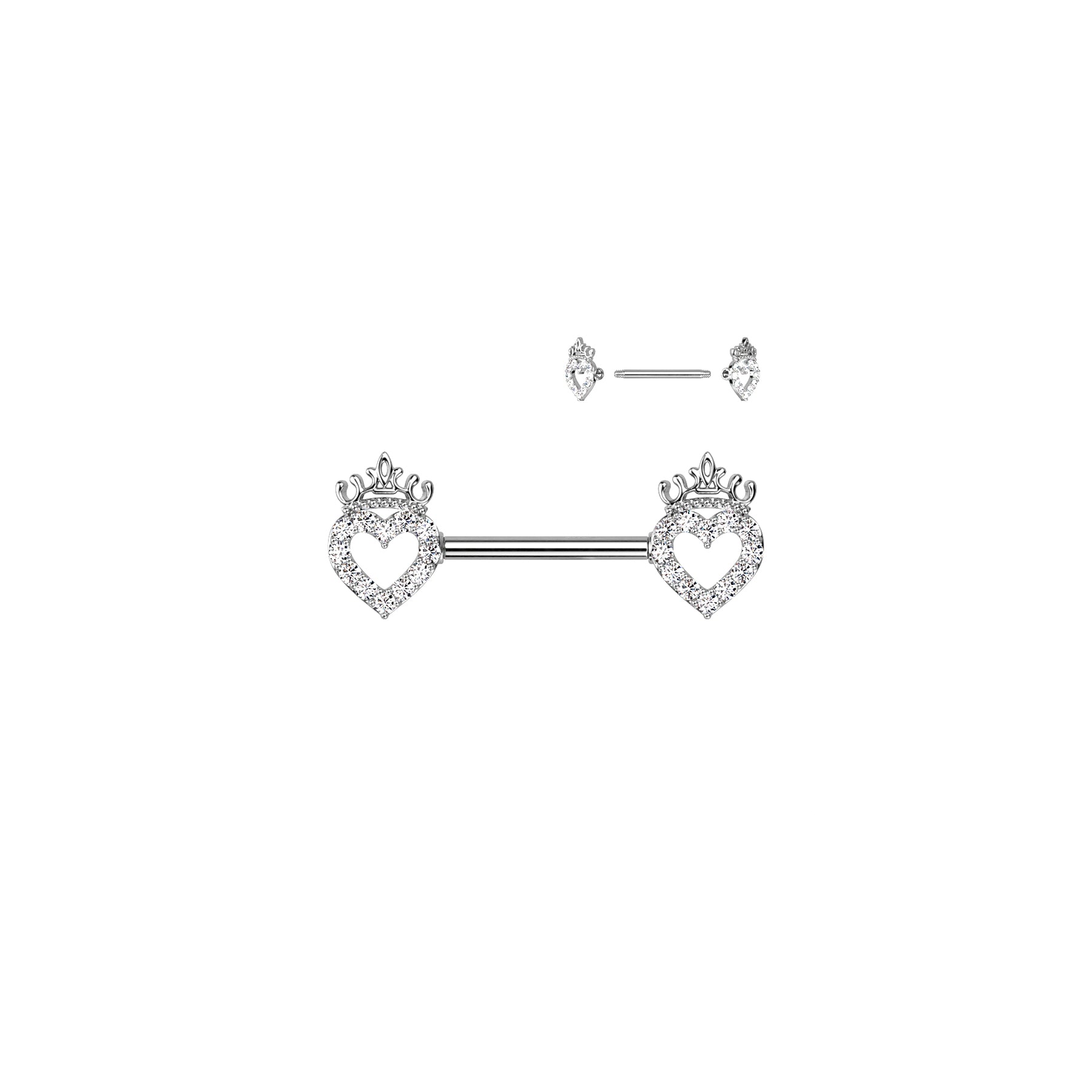 Piercing Teton SKYLA en Acier et Zirconium