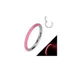 Piercing Anneau STELA Phosphorescent pour Oreille Nez