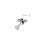 Piercing Labret SURIA pour Lèvre Inférieure en Titane