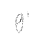 Piercing Oreille SUZANA en Titane et Oxydes de Zirconium
