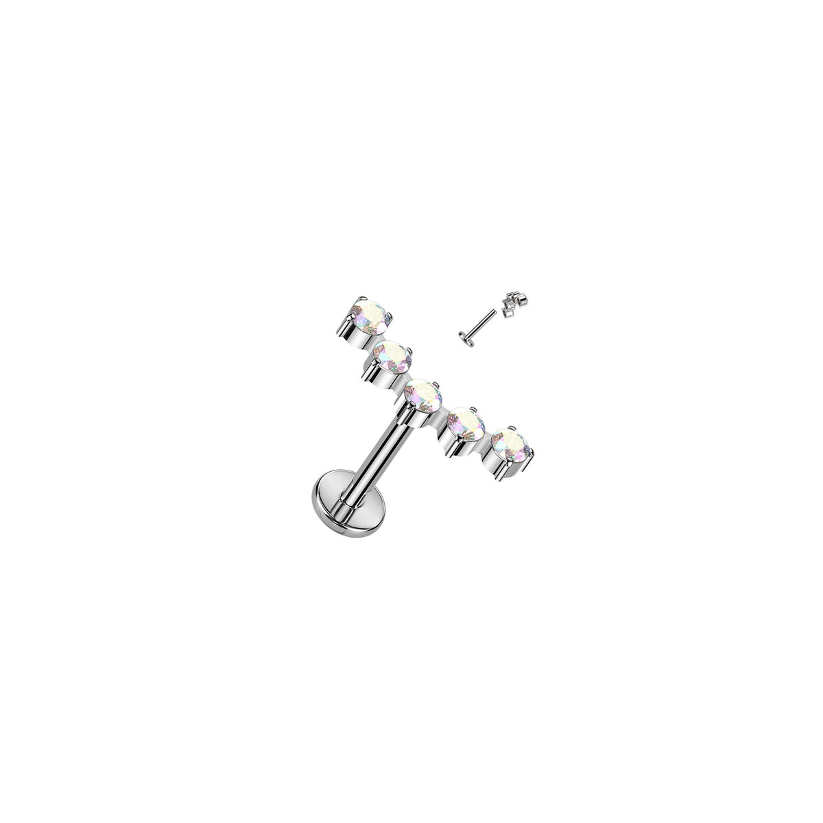 Piercing Labret SWETA en Titane et Zirconium