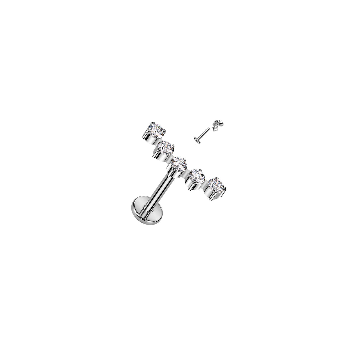 Piercing Labret SWETA en Titane et Zirconium