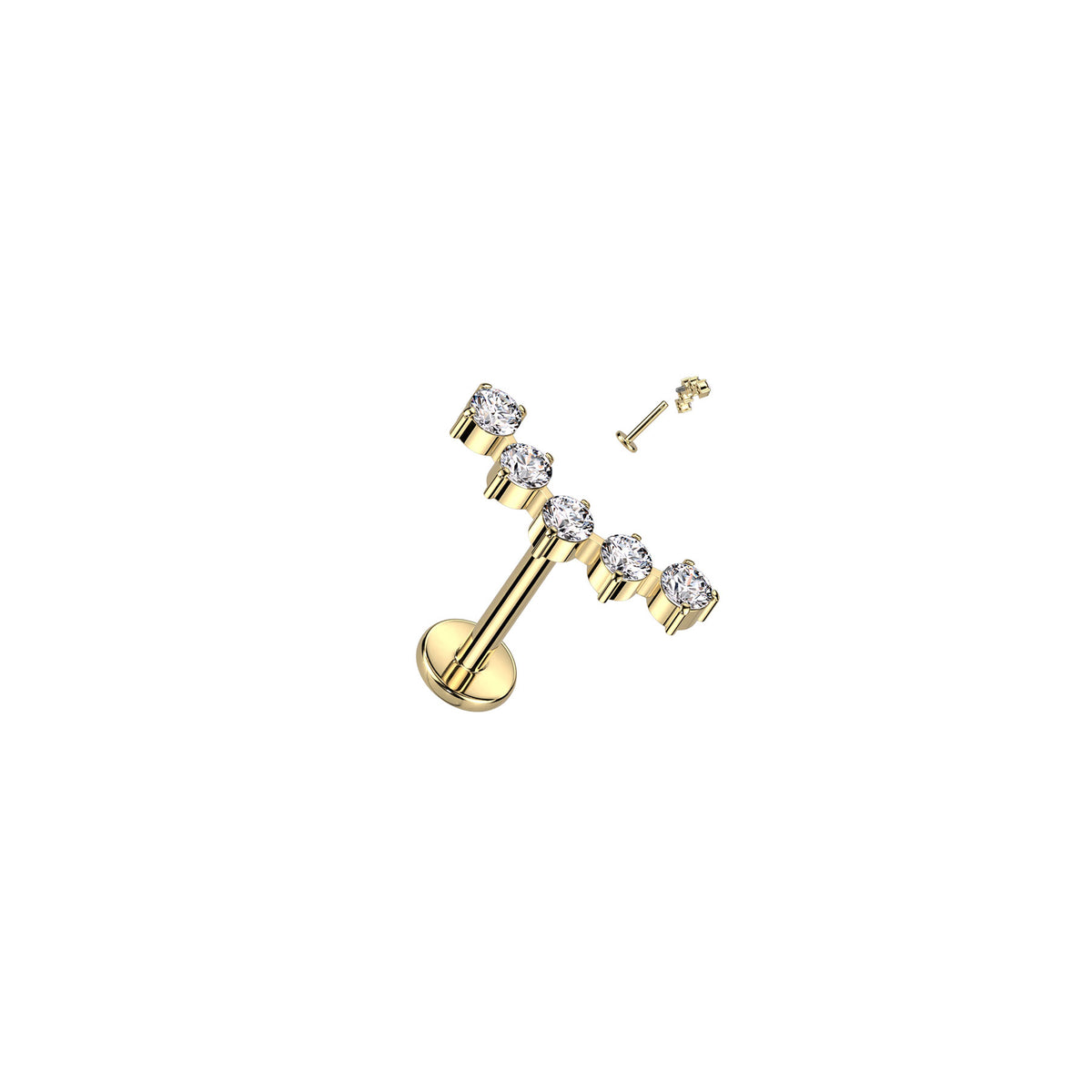 Piercing Labret SWETA en Titane et Zirconium