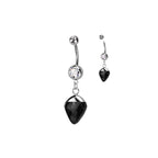 Piercing Nombril SYRITA en Acier et Pierre Naturelle