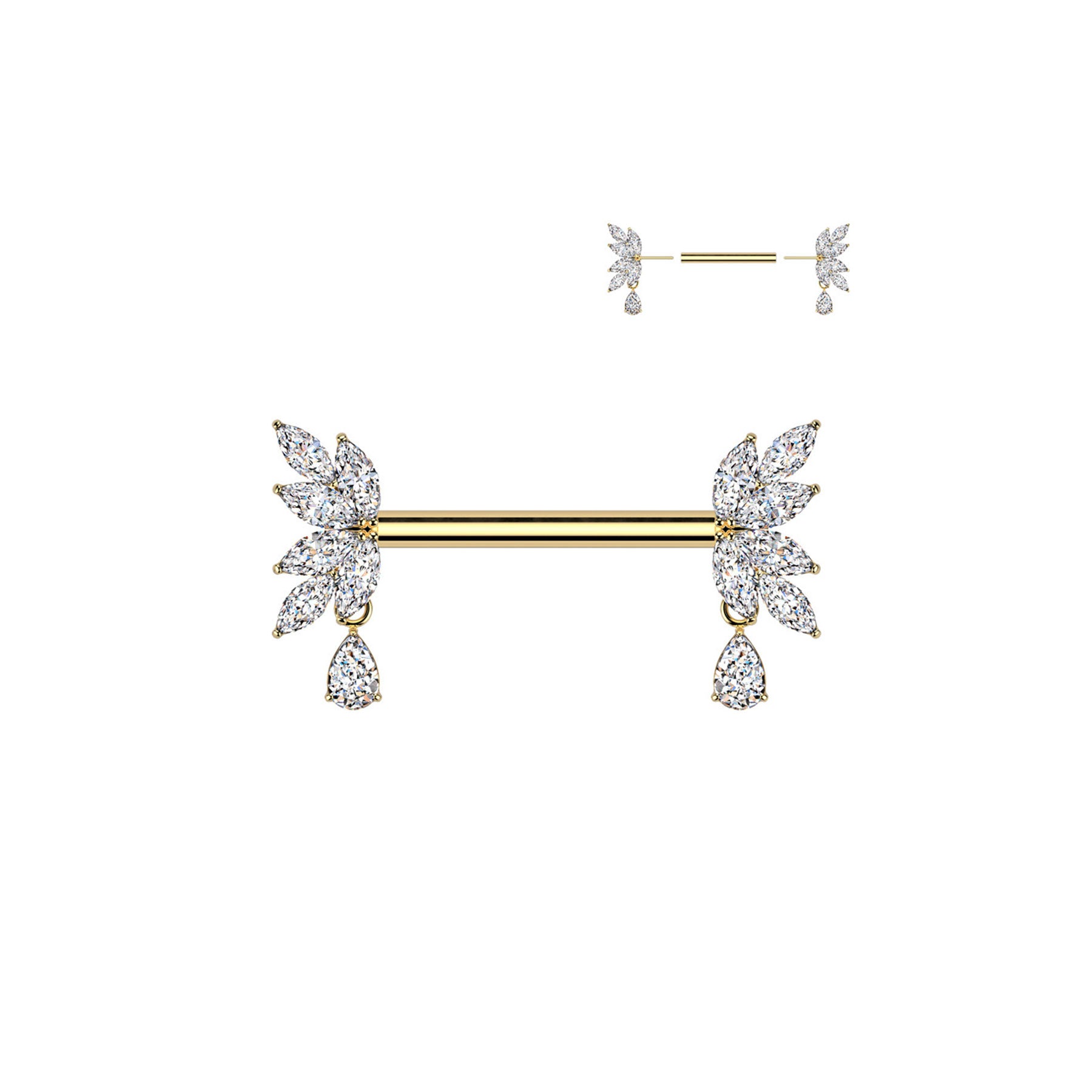 Piercing Téton SOFIA en Acier et Zirconium