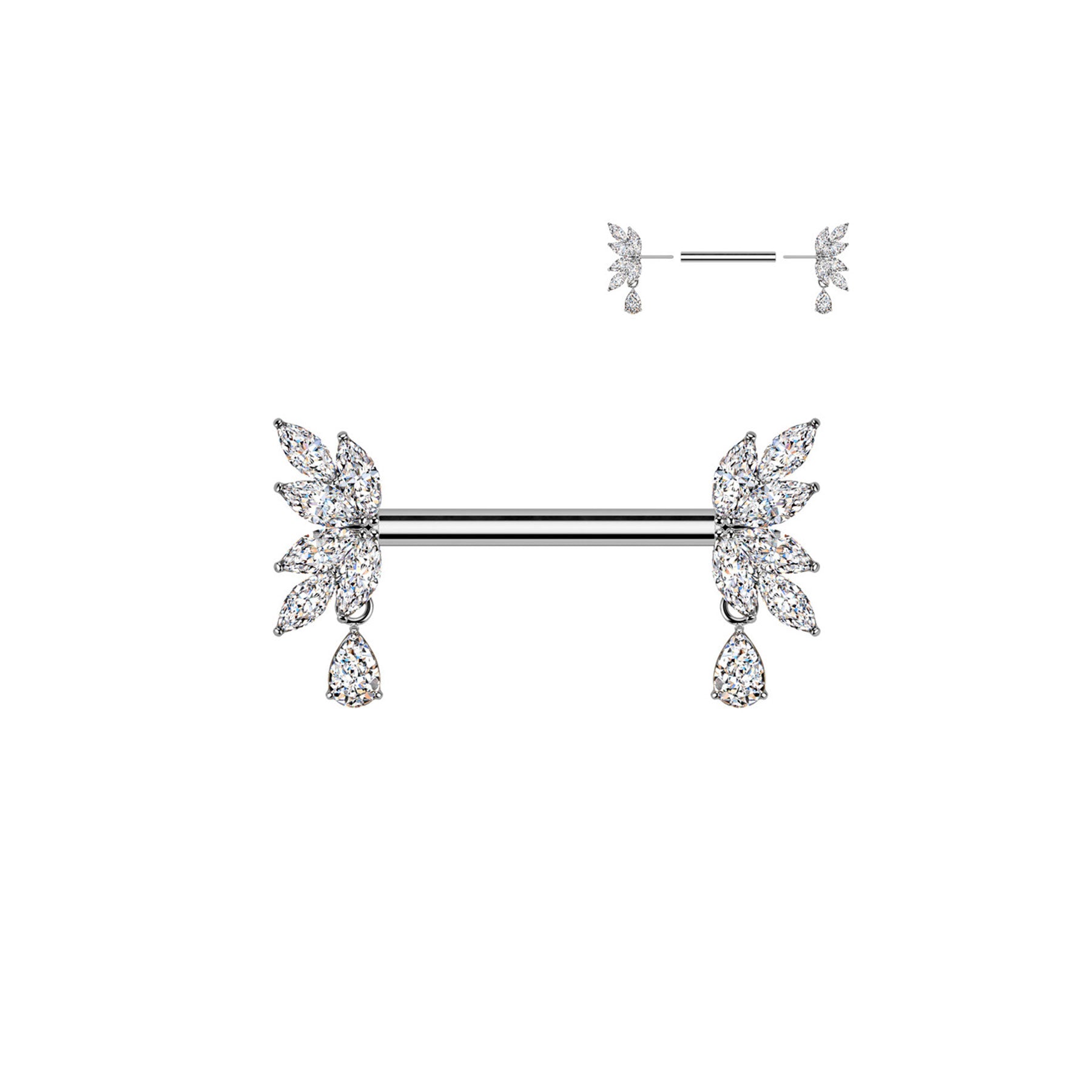Piercing Téton SOFIA en Acier et Zirconium